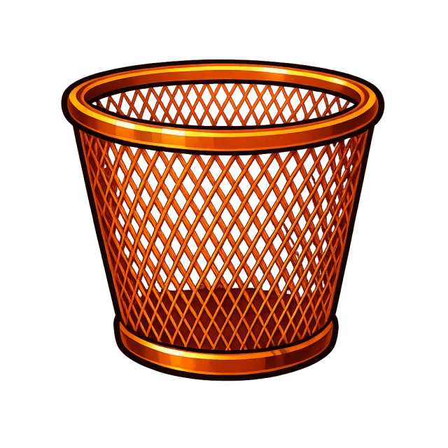 Orange wire basket catcher