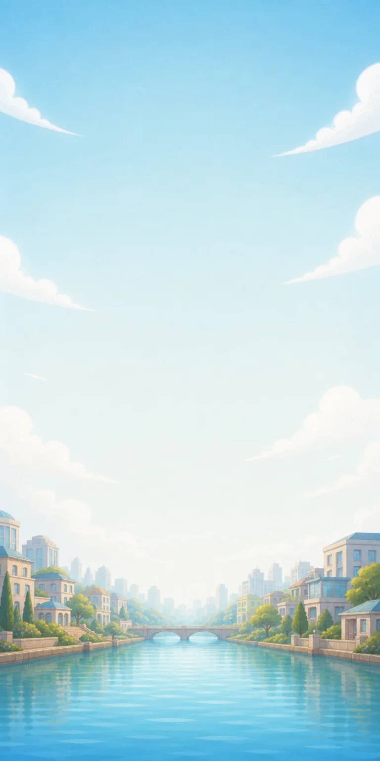 Fictional city waterfront
